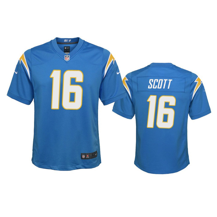 Youth Los Angeles Chargers J.K. Scott #16 Powder Blue Game Jersey