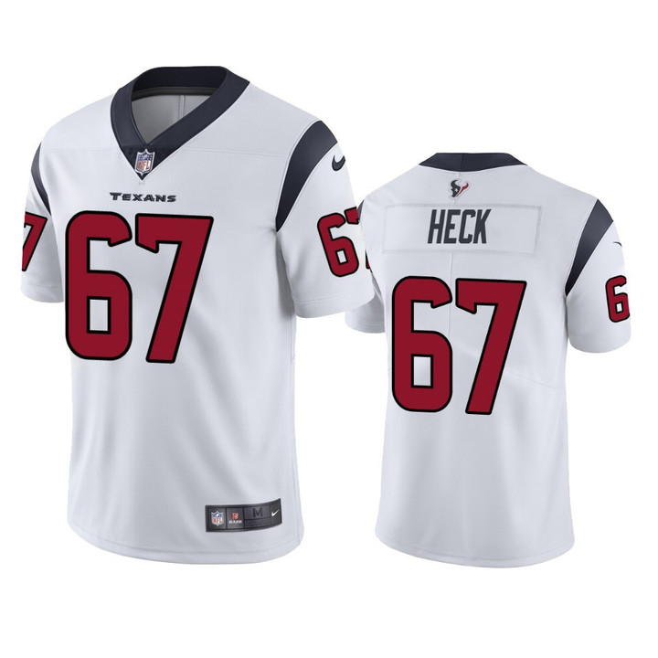 Houston Texans Charlie Heck #67 White Vapor Untouchable Limited Jersey