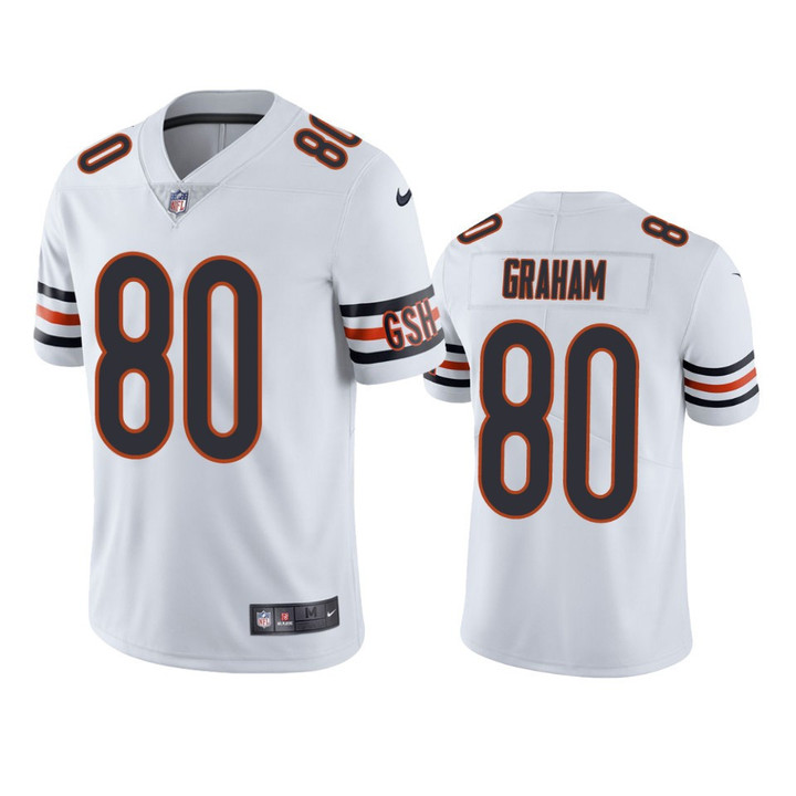 Jimmy Graham #80 Chicago Bears White Vapor Limited Jersey