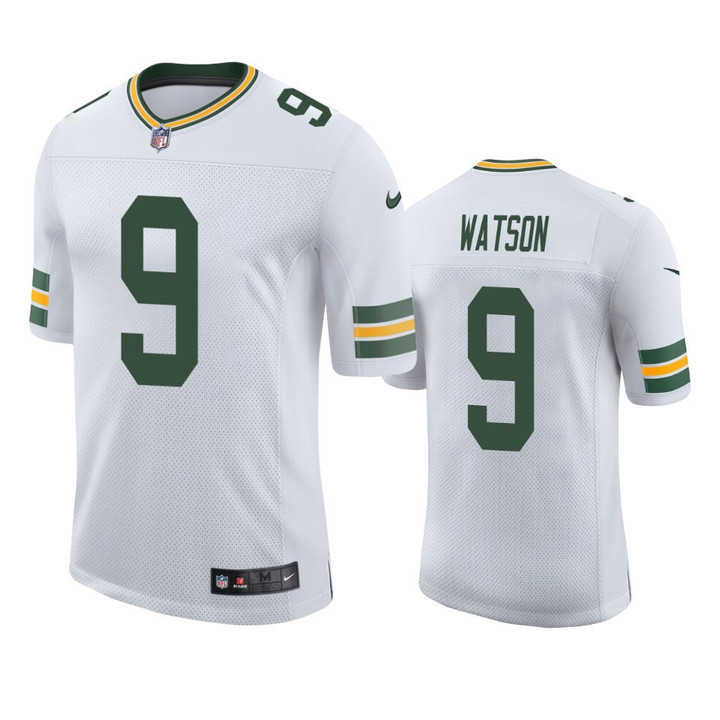 Christian Watson #9 Green Bay Packers White Vapor Limited Jersey