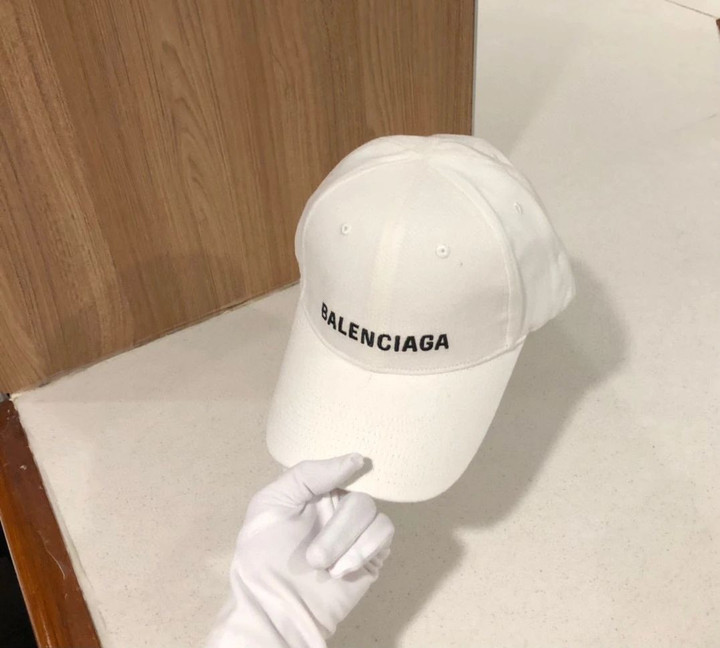 Balenciaga Classic Baseball Cap With Balenciaga Logo Embroidered In White