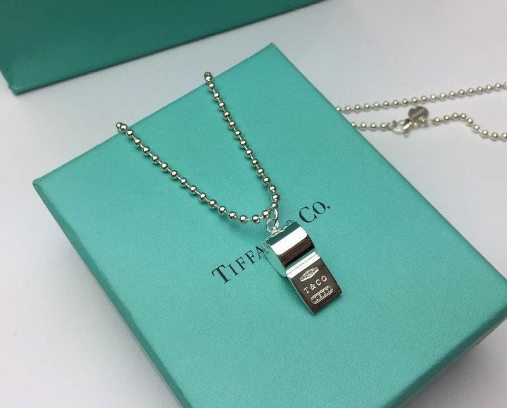 Tiffany Sterling Silver Whistle Necklace