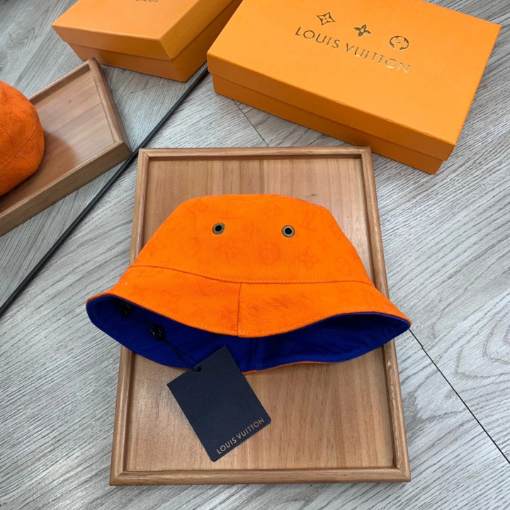 Louis Vuitton Orange Monogram Bucket Hat