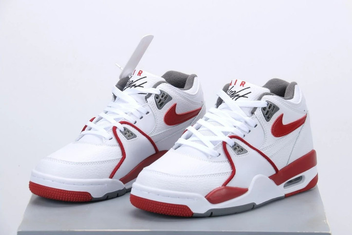 Nike Air Flight 89 White Red Sneaker Shoes