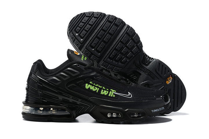 Nike Air Max Plus 3 GS Black "Just Do It" Shoes Sneakers
