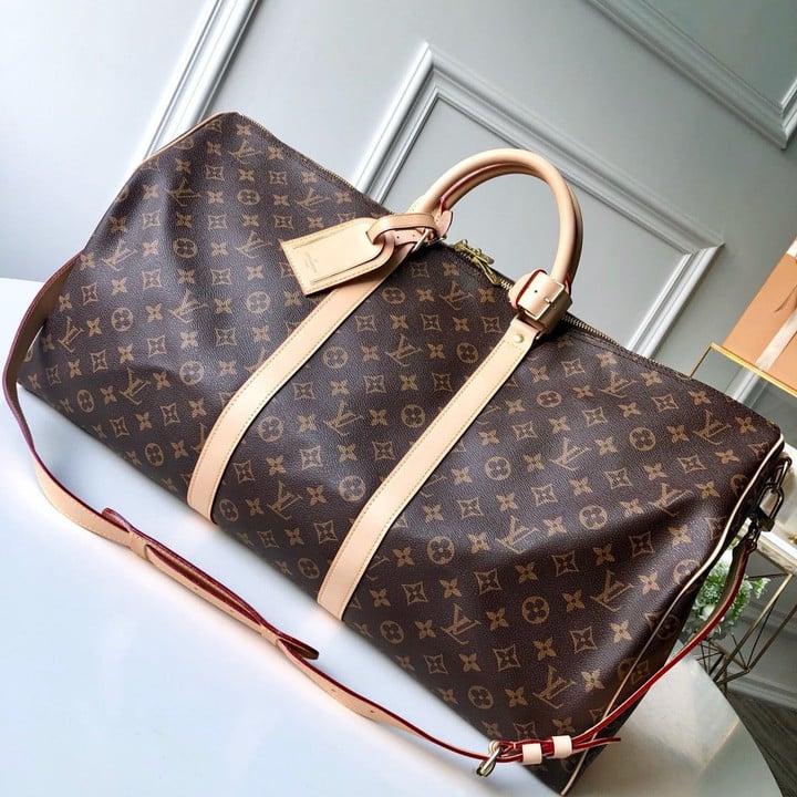 Louis Vuitton Keepall Bandouliere Bag Brown