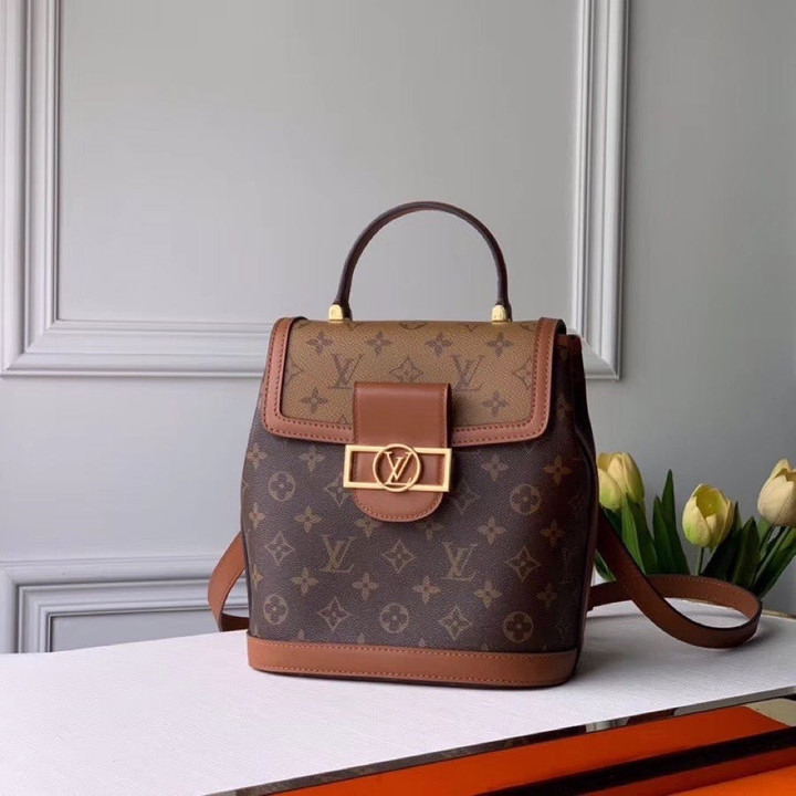 Louis Vuitton Original Flower Dauphine Backpack Pm Small School Bag