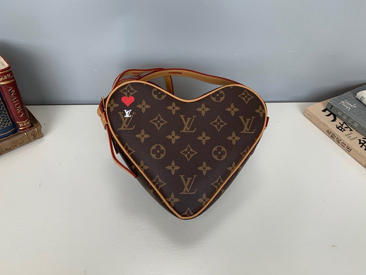 Louis Vuitton Game On Heart Bag Brown