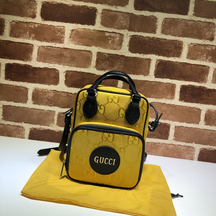 Gucci Off The Grid GG Supreme Yellow Messenger Bag
