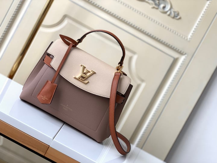 Louis Vuitton Lockme Ever BB Camel Shoulder Bag