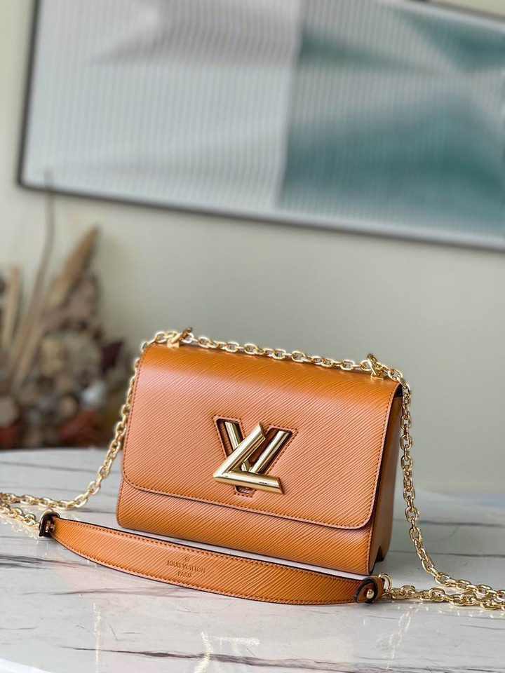 Louis Vuitton Twist MM Camel Brown Handbag