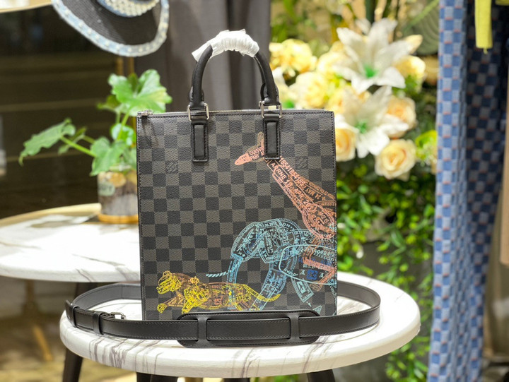 Louis Vuitton Damier Graphite Coated Canvas Sac Plat Cross Bag