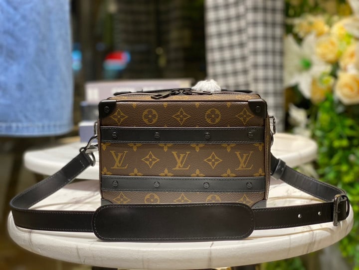 Louis Vuitton Monogram Macassar Canvas Handle Soft Trunk Bag