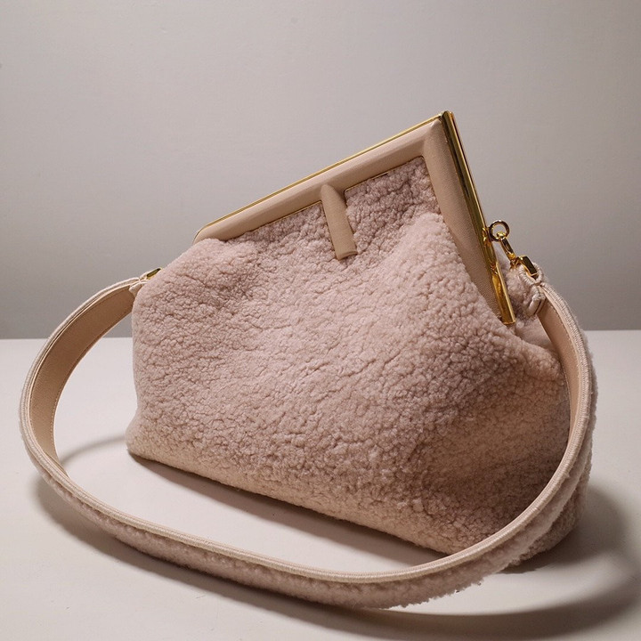 Fendi First Medium In Light Pink Mink Bag