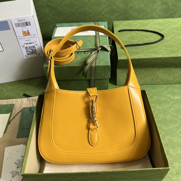 Gucci Jackie 1961 Small Shoulder Bag In Yellow