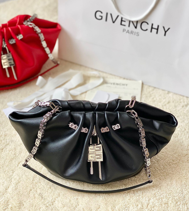 Givenchy Kenny Small Shoulder Bag Cowhide In Black