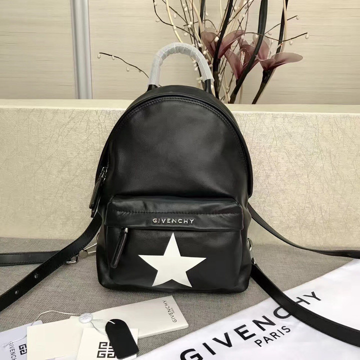 Givenchy Nano Star Print Backpack Leather In Black
