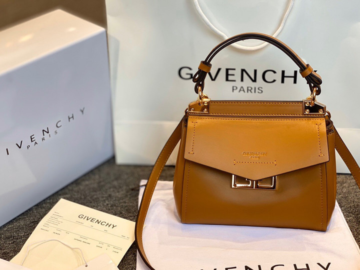 Givenchy Mystic Bag Small Calfskin In Camel