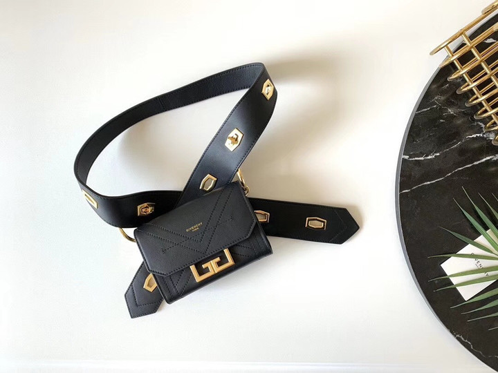 Givenchy Nano Eden Belt Bag Calfskin Leather In Black