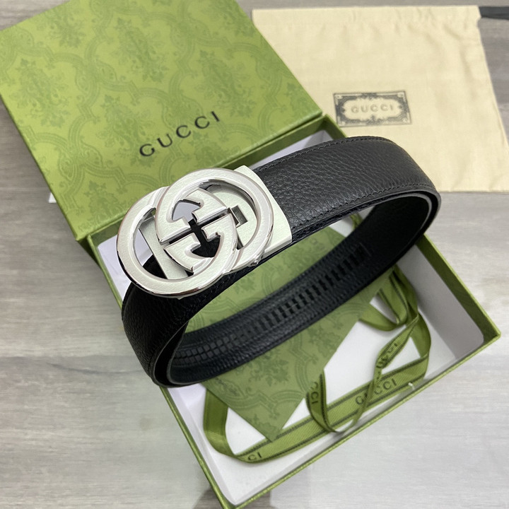 Gucci GG Marmont Reversible Belt- Silver Hardware