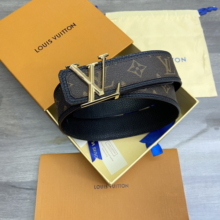 Louis Vuitton LV Iconic Monogram 40mm Monogram Belt, Gold