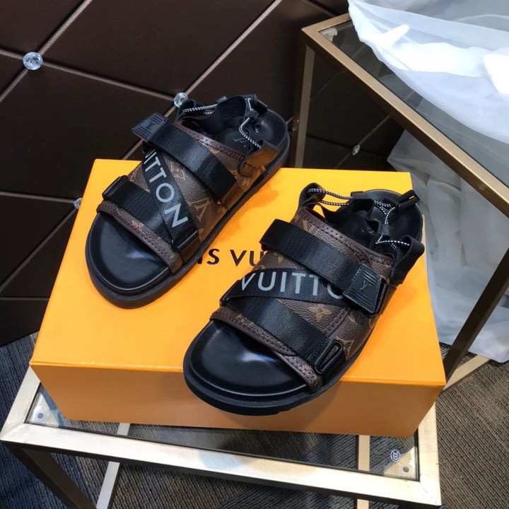Louis Vuitton Honolulu Sandal In Black Brown