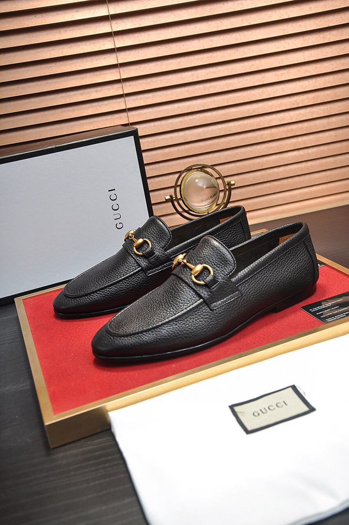 Gucci Jordaan Leather Loafer In Black