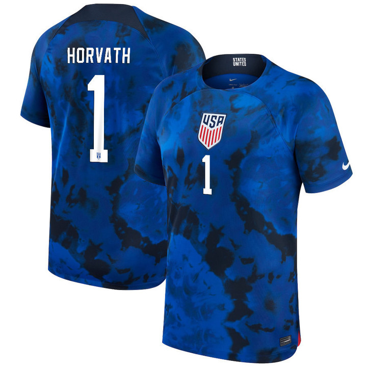 USA National Team 2022-23 Qatar World Cup Ethan Horvath #1 Away Youth Jersey