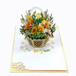 Yellow Roes flowers basket