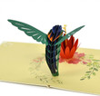 Ruby Throated Hummingbird 3D Pop Up Card