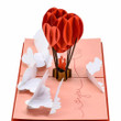 love balloon couple pop up valentine greeting card