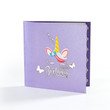 Unicorn Birthday Cake 3D Pop Up Card