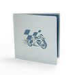 Sport Motorcycle Pop Up Cards