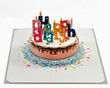 Letter Candles Happy Birthday Cake 3D Pop Up Card