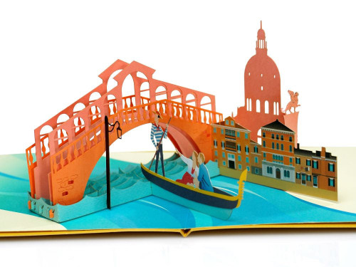 Love in Venice 3D Pop Up Card