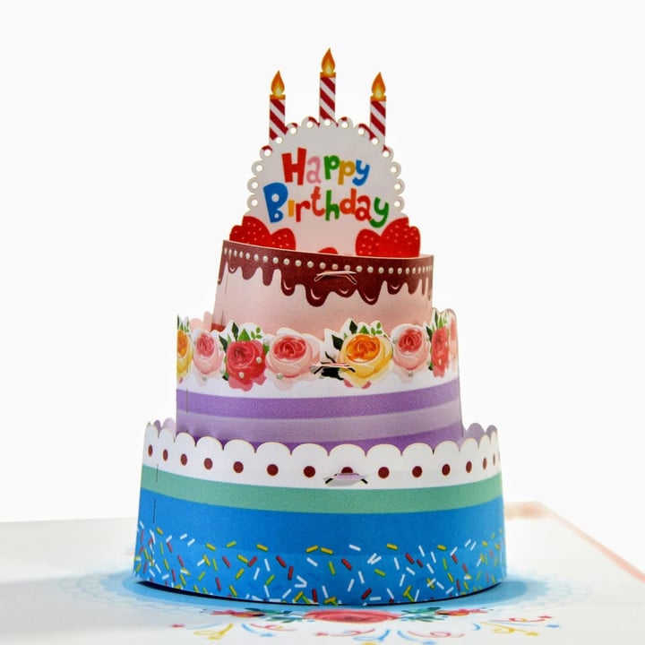 Beautiful 3d Cards With Birthday Cake Images