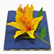 Yellow Lily 3D Pop Up Card