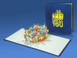 Happy Birthday Cake with text 3D Popup card