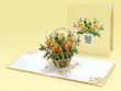 Yellow Roes flowers basket