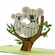 Koala family 3d pop up card
