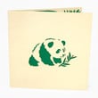 panda poo up greeting 3d card