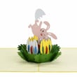 Animal Bunny Easter Day Popup Card