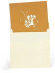 Azalea flower yellow pop up card cover