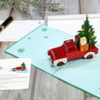Car Pine Christmas Pop Up Card