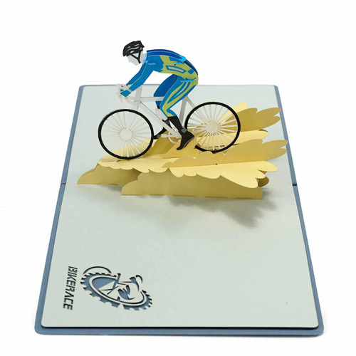 Road Racing Bike Pop Up Card