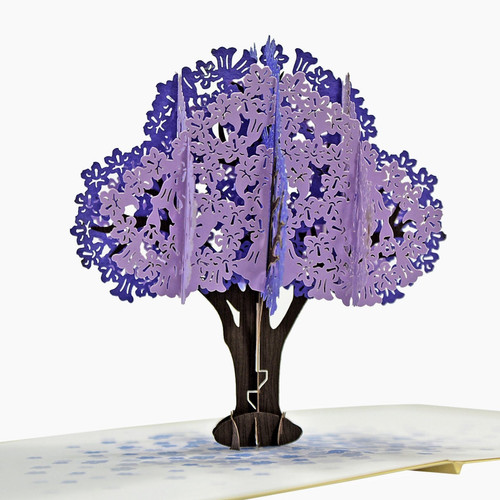 Jacaranda Tree 3D Pop Up Card