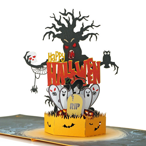 Halloween 3D Tree Popup Greeting Card