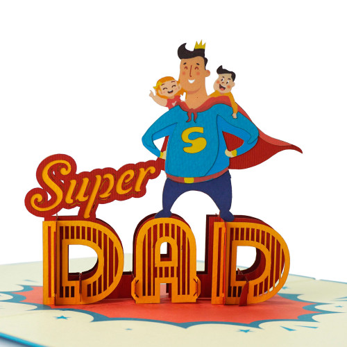 3D Happy Father's Day Popup Greeting Card