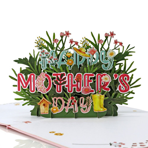 Happy Mother's day with Flower 3D Greeting Popup Card