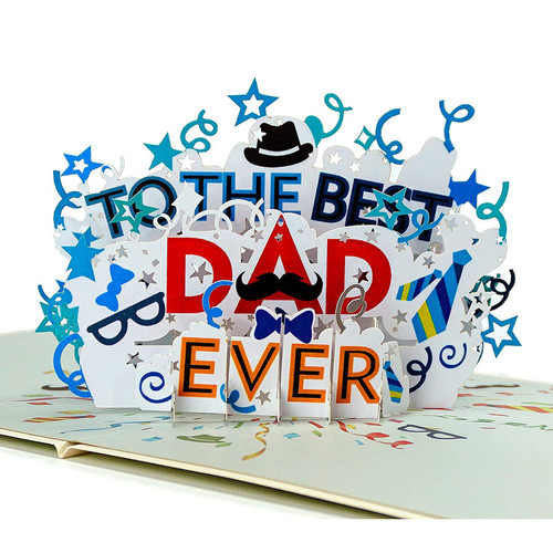 Happy Father's Day 3D Popup greeting card for him